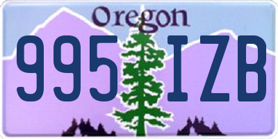 OR license plate 995IZB