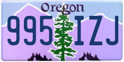 OR license plate 995IZJ