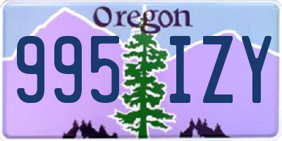 OR license plate 995IZY