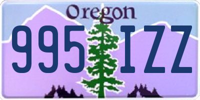 OR license plate 995IZZ