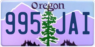 OR license plate 995JAI