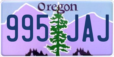 OR license plate 995JAJ