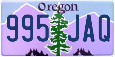 OR license plate 995JAQ