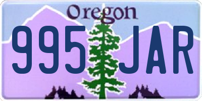 OR license plate 995JAR