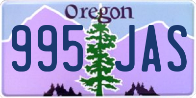 OR license plate 995JAS