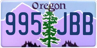 OR license plate 995JBB