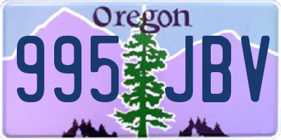 OR license plate 995JBV