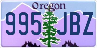 OR license plate 995JBZ