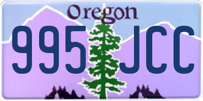 OR license plate 995JCC