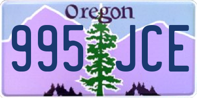 OR license plate 995JCE