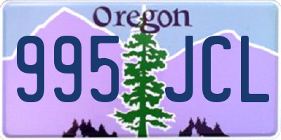 OR license plate 995JCL