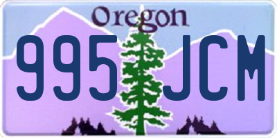 OR license plate 995JCM