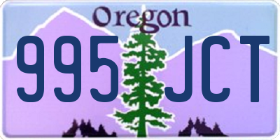 OR license plate 995JCT