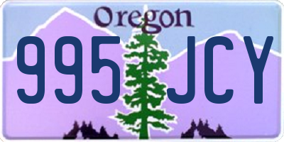 OR license plate 995JCY