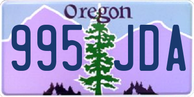 OR license plate 995JDA