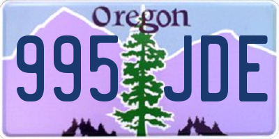 OR license plate 995JDE