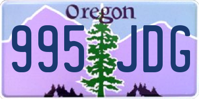 OR license plate 995JDG