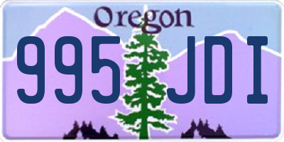 OR license plate 995JDI