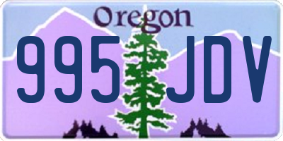 OR license plate 995JDV