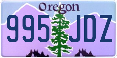 OR license plate 995JDZ