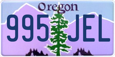 OR license plate 995JEL