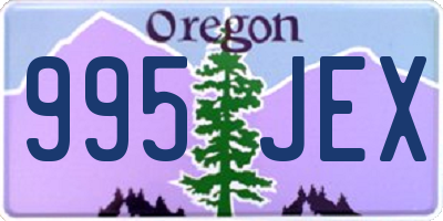 OR license plate 995JEX