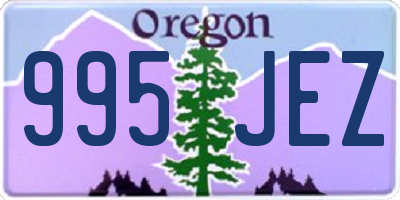 OR license plate 995JEZ