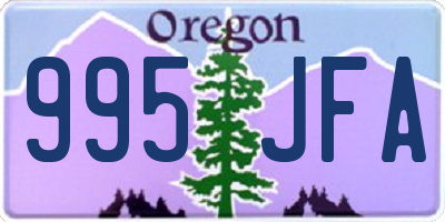 OR license plate 995JFA