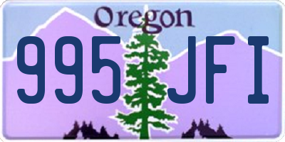OR license plate 995JFI