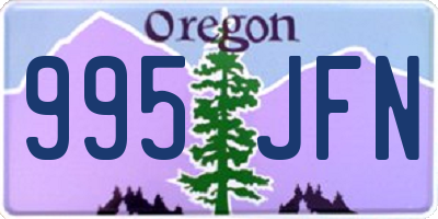 OR license plate 995JFN