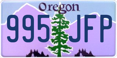 OR license plate 995JFP