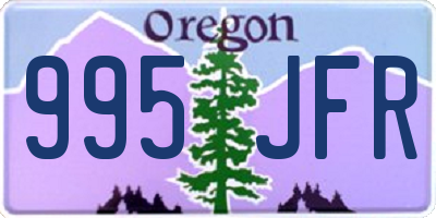 OR license plate 995JFR