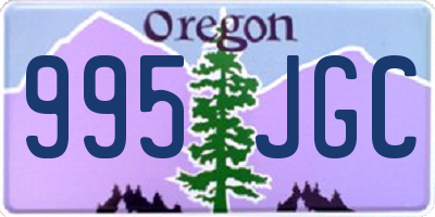 OR license plate 995JGC