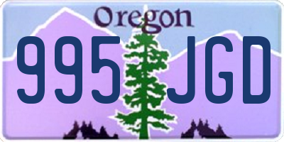 OR license plate 995JGD