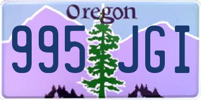 OR license plate 995JGI