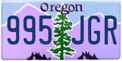 OR license plate 995JGR