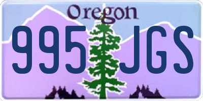 OR license plate 995JGS