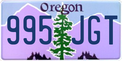 OR license plate 995JGT