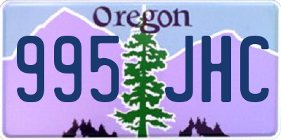 OR license plate 995JHC