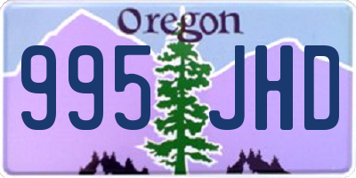 OR license plate 995JHD