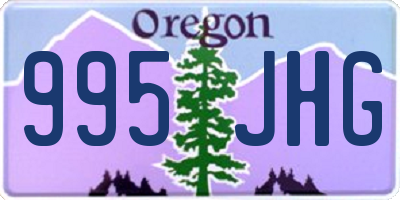 OR license plate 995JHG