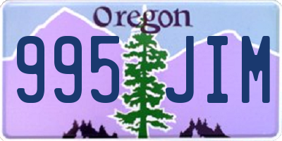 OR license plate 995JIM