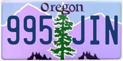 OR license plate 995JIN