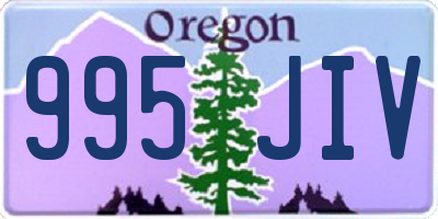 OR license plate 995JIV