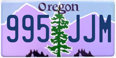 OR license plate 995JJM