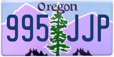 OR license plate 995JJP