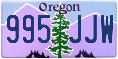 OR license plate 995JJW