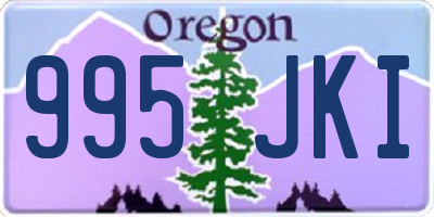 OR license plate 995JKI