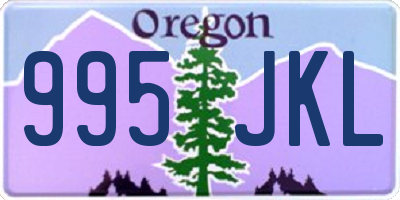 OR license plate 995JKL