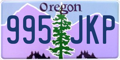 OR license plate 995JKP